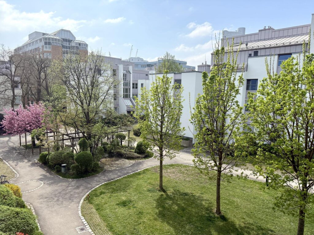 Blick vom Balkon